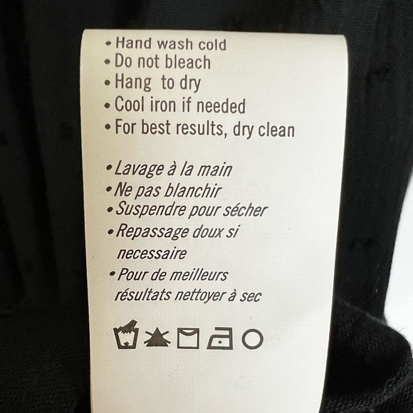 Paige Odelise Clip Dot V-Neck Long Sleeve Black Dress - Size Medium, NWT - Picture 16 of 16